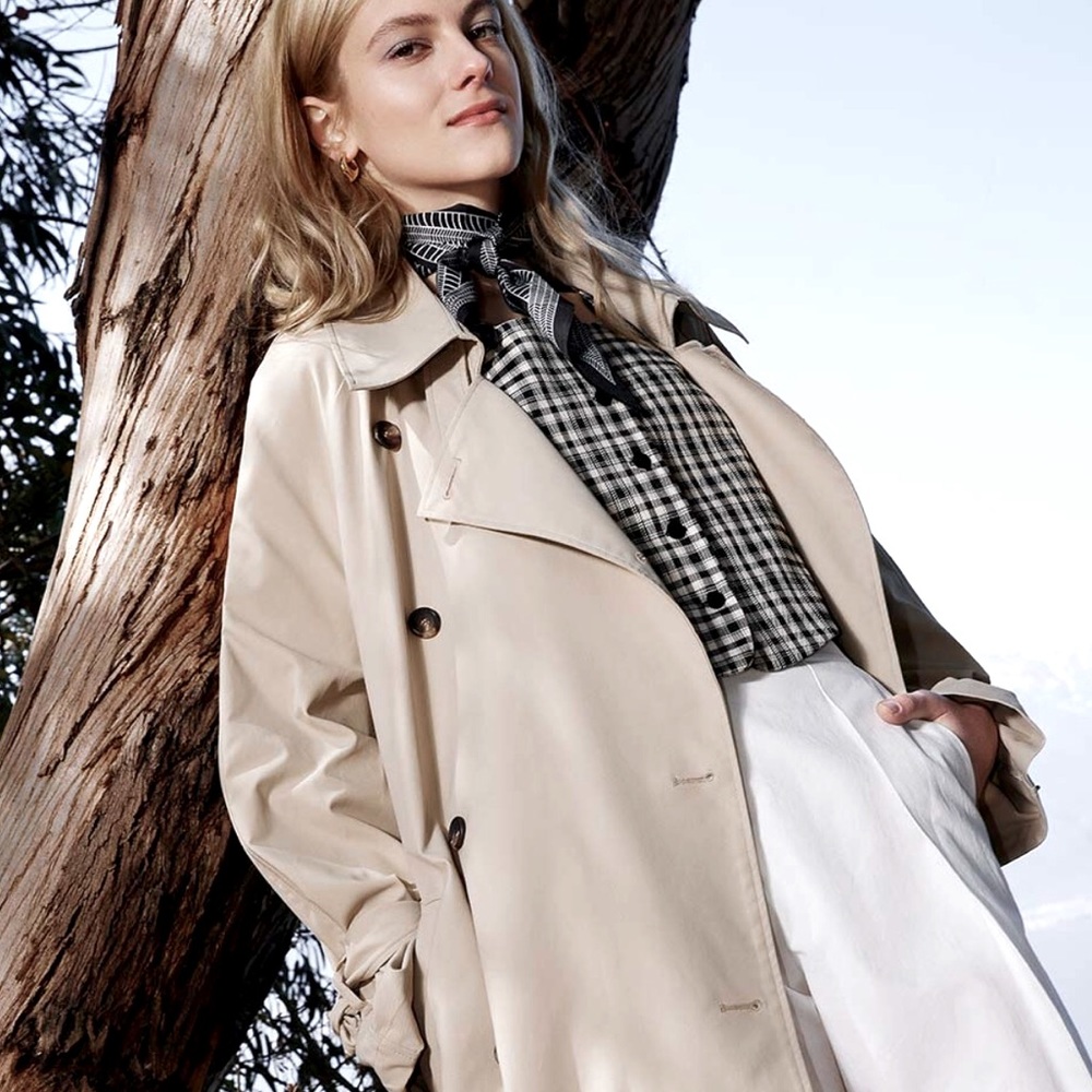 Lattelier Oversized Belted Trench Coat